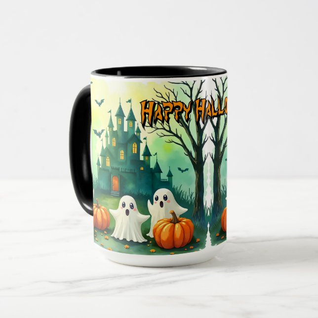 Spooky Cute Popular Halloween Collection Mug (Front Left)