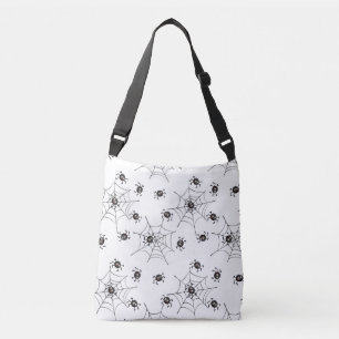 Spooky Cute Spiders & Webs Halloween Crossbody Bag