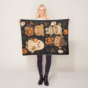 Spooky Cute Teddy Halloween Blanket