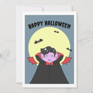 Spooky Cute Vampire Holiday Card