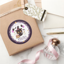 Spooky Cute Witch Black Cat Wizard 1st Birthday