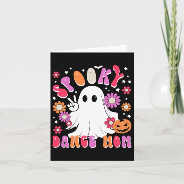 Spooky Dance Mum Halloween Dancer Mama Dancing Mum Card (Front)