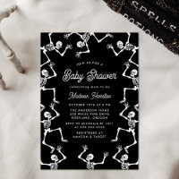 Spooky Dancing Skeletons Baby Shower
