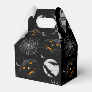 Spooky Dark Halloween Pattern Favour Box