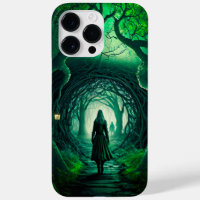 SPOOKY DARK IRISH FANTASY GIRL IN WOODS