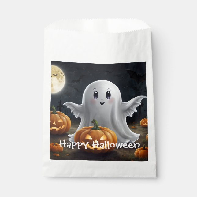 Spooky Delight: Ghostly Halloween Fun Favour Bags (Front)