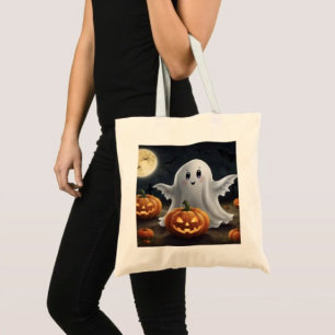 Spooky Delight: Ghostly Halloween Fun Tote Bag