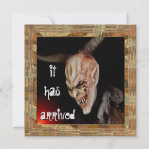 Spooky Demon Halloween Has Arrived Invitation