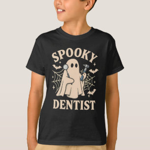 Spooky Dentist Costume Halloween Ghost Dental T-Shirt
