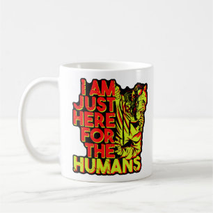 Spooky Devil Halloween Here for the Humans Coffee Mug