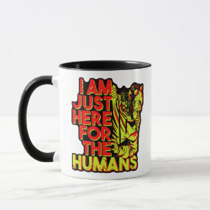 Spooky Devil Halloween Here for the Humans Mug