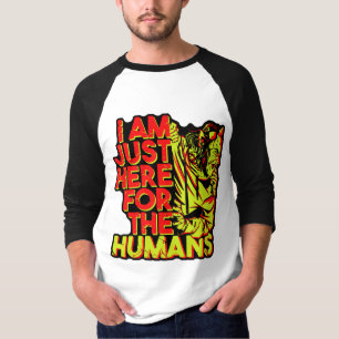 Spooky Devil Halloween Here for the Humans T-Shirt