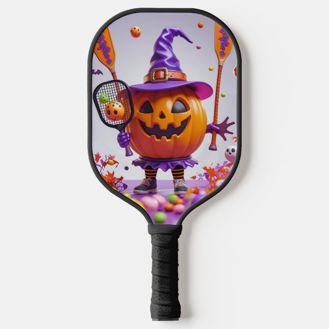 Spooky Dinks – Halloween Pickleball Fun Pickleball Paddle (Front)