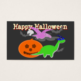 Spooky Dinosaurs Happy Halloween Cards