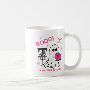 Spooky Disc Golf Halloween Breast Cancer Awareness Coffee Mug
