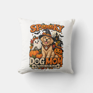 Spooky Dog Mum Halloween Cute Skeleton Dog Lover Cushion