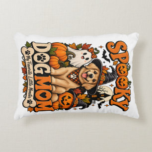 Spooky Dog Mum Halloween Cute Skeleton Dog Lover Decorative Cushion