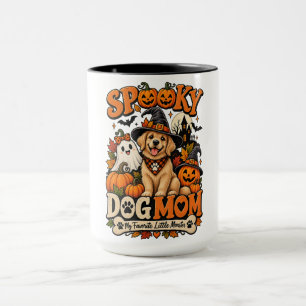 Spooky Dog Mum Halloween Cute Skeleton Dog Lover  Mug