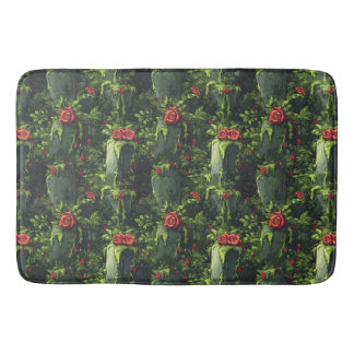 Spooky Dripping Cemetery, Melting Roses Tombstone, Bath Mat