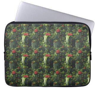 Spooky Dripping Cemetery, Melting Roses Tombstone, Laptop Sleeve