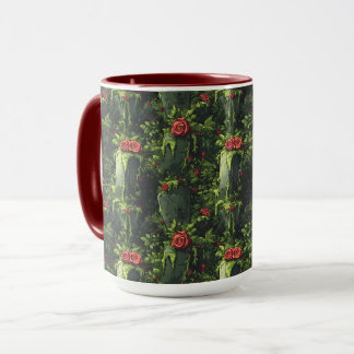 Spooky Dripping Cemetery, Melting Roses Tombstone, Mug