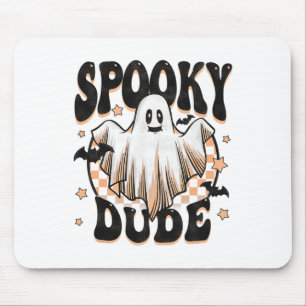 Spooky Dude Groovy Ghost Halloween Costume Kids Bo Mouse Mat