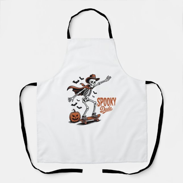 Spooky Dude Spooky Season Apron (Front)