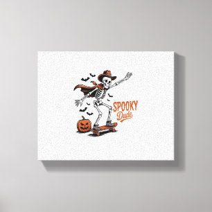 Spooky Dude Spooky Season Canvas Print