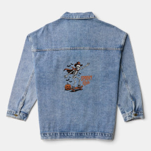 Spooky Dude Spooky Season Denim Jacket