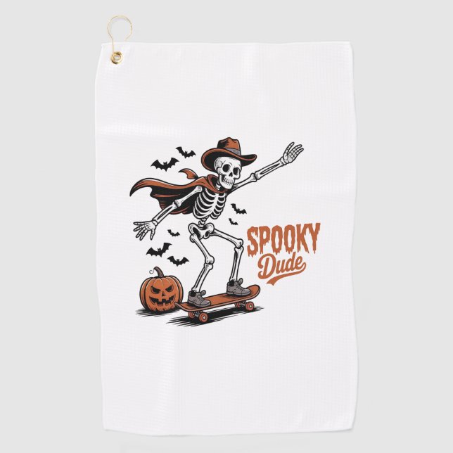 Spooky Dude Spooky Season Golf Towel (Front)