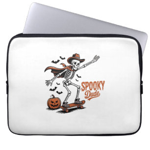 Spooky Dude Spooky Season Laptop Sleeve