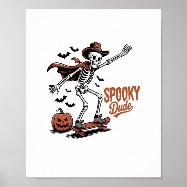 Spooky Dude Spooky Season Poster (Front)