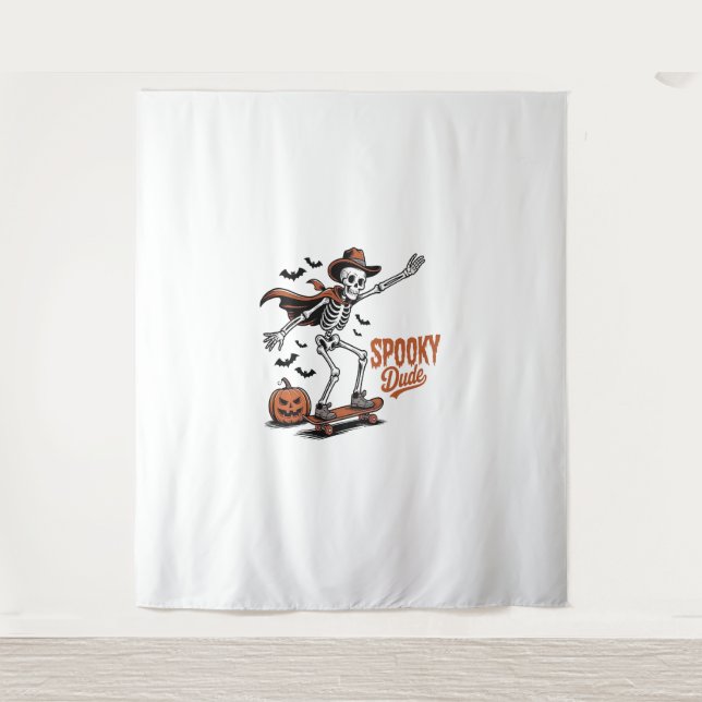 Spooky Dude Spooky Season Tapestry (Front)