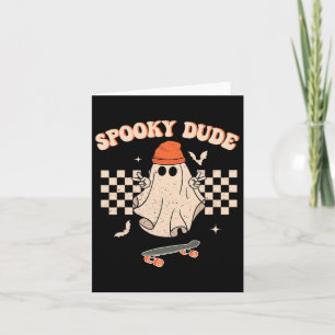 Spooky Dude Toddler Retro Groovy Hippie Halloween  Card