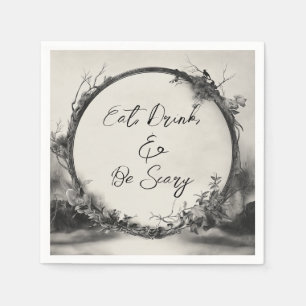 Spooky Eat Drink Be Scary Halloween Napkin