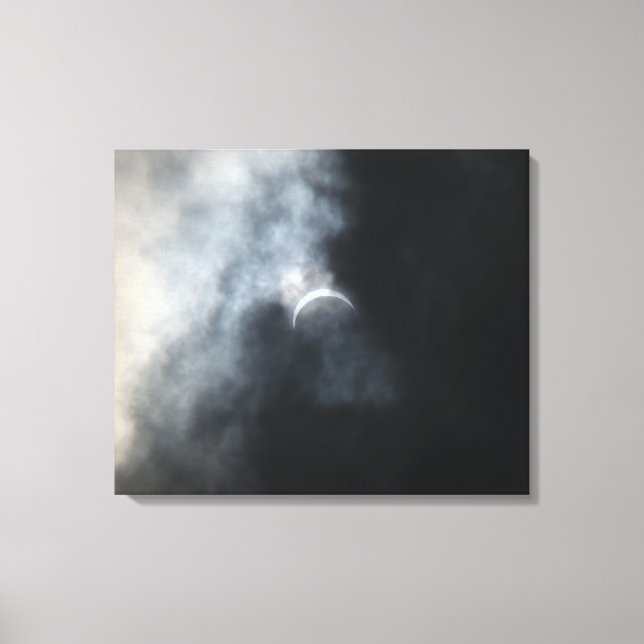 Spooky Eclipse Storm Clouds 2017 Canvas Print (Front)