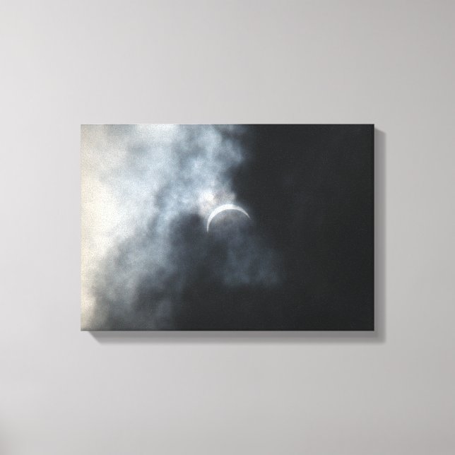 Spooky Eclipse Storm Clouds 2017 Canvas Print (Front)