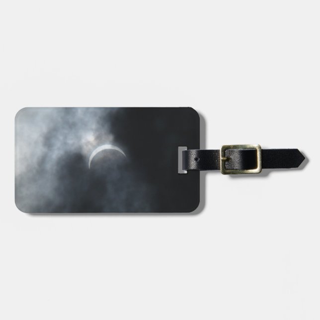Spooky Eclipse Storm Clouds 2017 Luggage Tag (Front Horizontal)