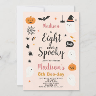 Spooky Eight Kids Halloween Birthday Invitation