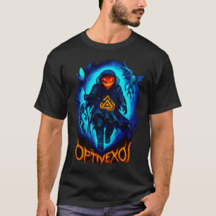 Spooky & Electrifying OPTIVEXOJ Halloween Reaper T-Shirt