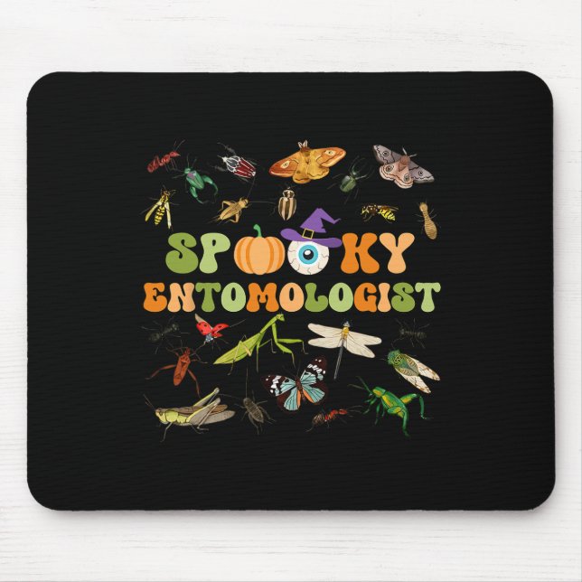 Spooky Entomology Collection Insect Species Bug Ha Mouse Mat (Front)
