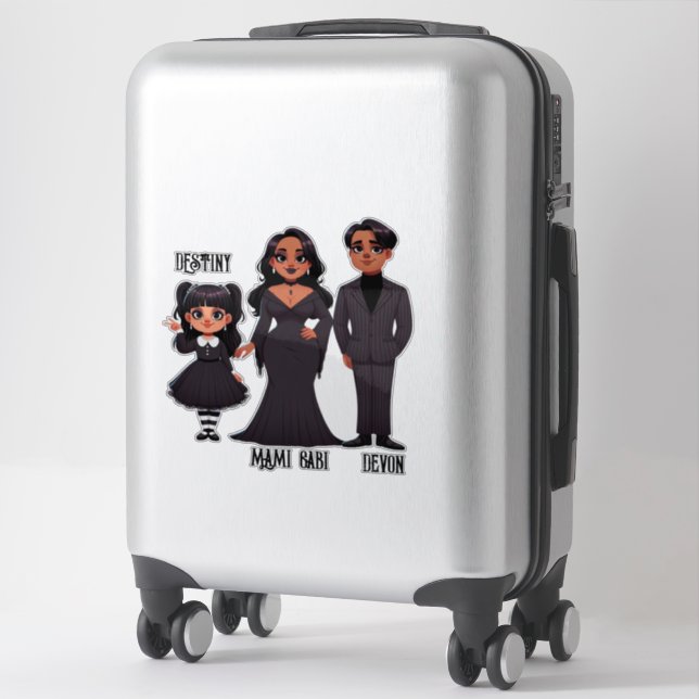 Spooky Ethnic Family Cute Halloween (Suitcase)
