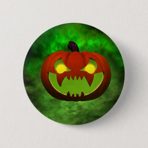 Spooky Evil HalloweenPumpkin 6 Cm Round Badge