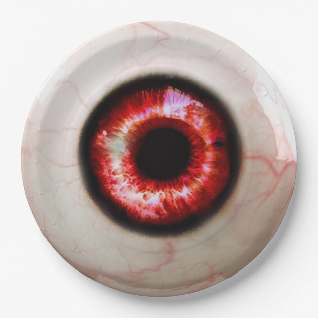 Spooky Eye - Halloween Paper Plate (Front)