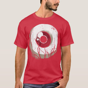 Spooky Eyeball Lazy Halloween Costume Scary Creepy T-Shirt