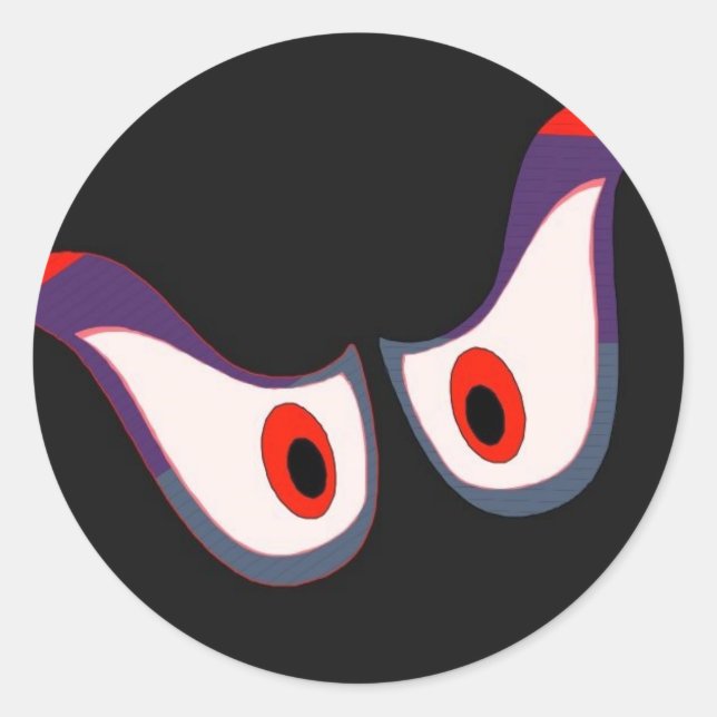 spooky eyes halloween sticker (Front)