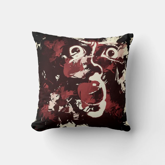 spooky face cushion (Front)