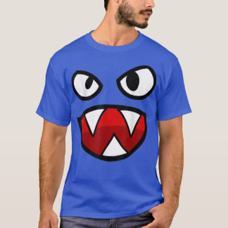 Spooky Face , Scary Angry Face Pointy Teeth T-Shirt