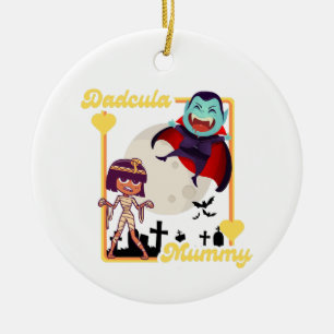 Spooky Family Halloween Ceramic Tree Decoration