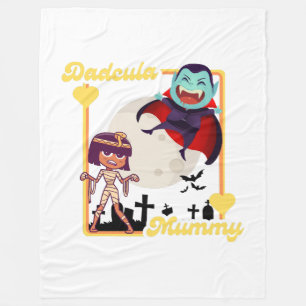 Spooky Family Halloween Fleece Blanket